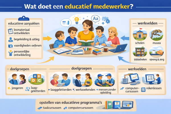 Wat doet een educatief medewerker